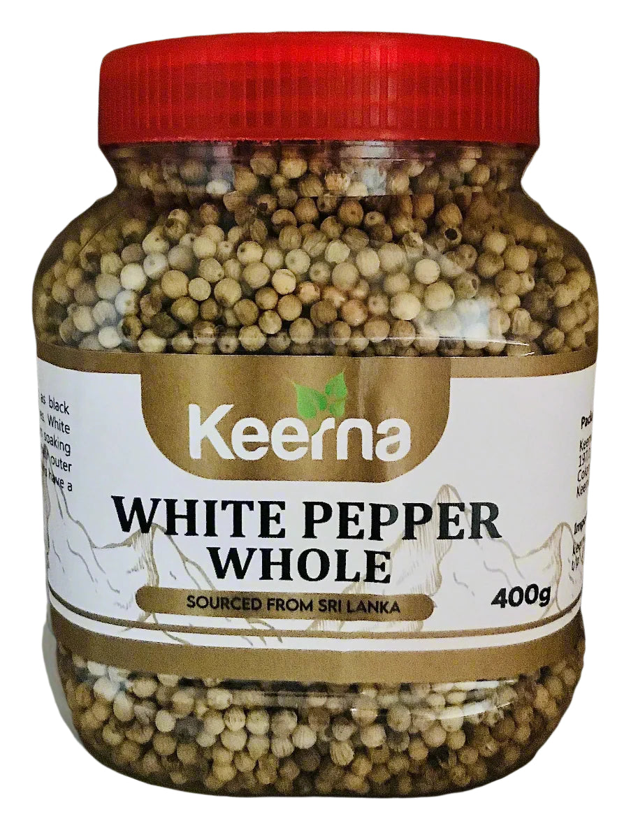 Ceylon White Pepper 400g (Whole)