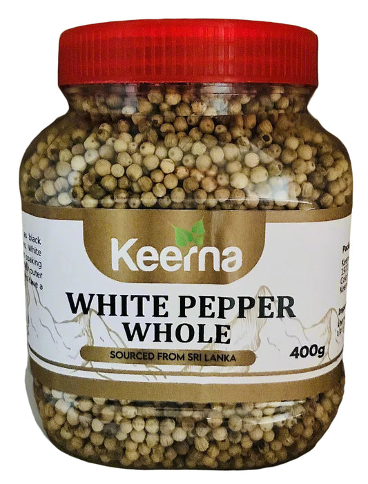 Ceylon White Pepper 400g (Whole)